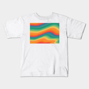 Retro colors and curves Kids T-Shirt